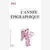 Annee Epigraphique Vol. 2012