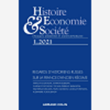 Histoire, Economie Et Societe 1/2021 Regards D'Historiens Russes Sur La France D'Ancien Regime