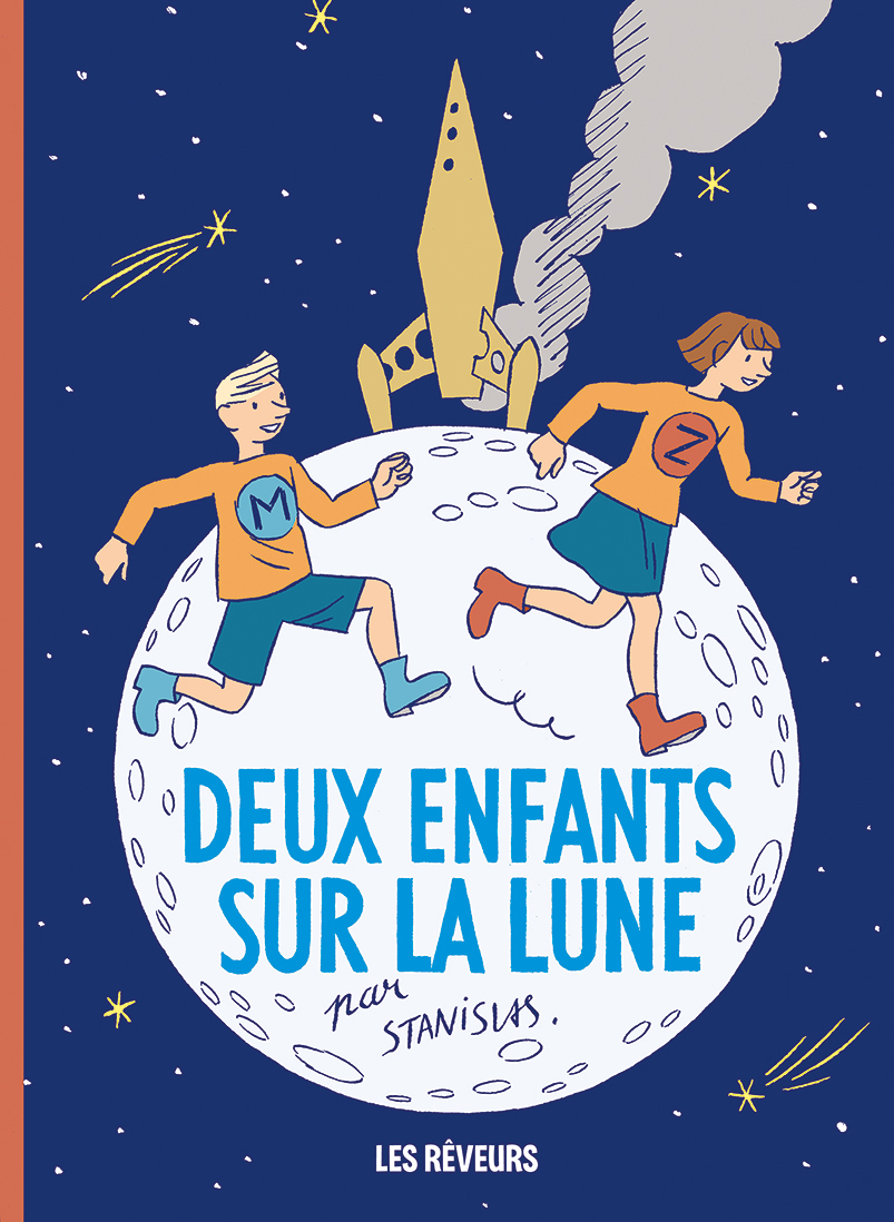 Deux Enfants Sur La Lune
