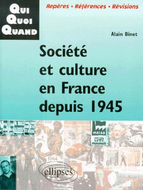 Societe Et Culture En France Depuis 1945