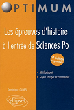 Les Epreuves D'Histoire A L'Entree De Sciences Po - 2e Edition Augmentee