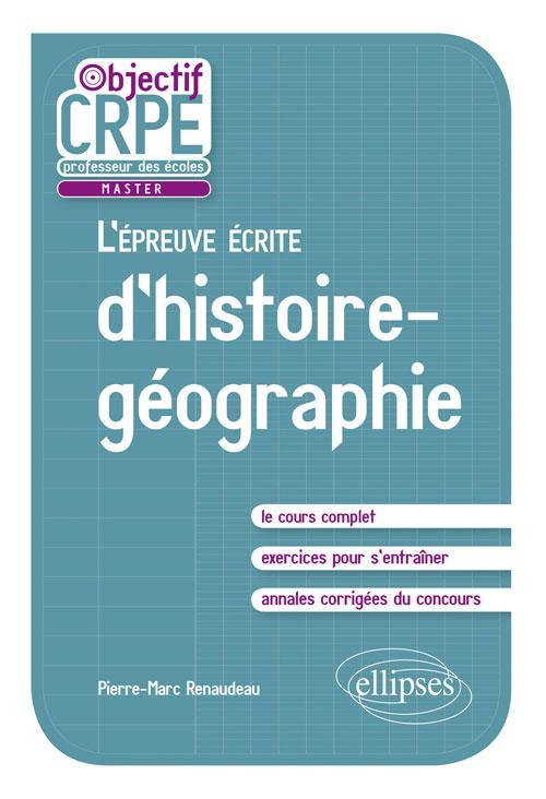 L'Epreuve Ecrite D'Histoire-Geographie