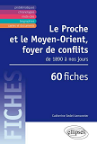 Le Proche Et Le Moyen-Orient, Foyer De Conflits. Des Annees 1890 A Nos Jours En Fiches.