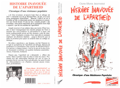 Histoire Inavouee De L'Apartheid - Chronique D'Une Resistance Populaire