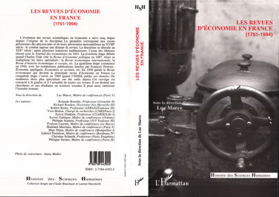 Revues D'Economie En France (1751-1994)