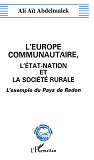 L'Europe Communautaire, L'Etat-Nation Et La Societe Rurale