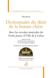 Dictionnaire Du Desir De La Bonne Chere Avec Les R