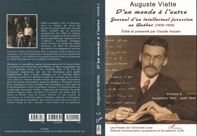 D'Un Monde A L'Autre - Journal D'Un Intellectuel Jurassien Au Quebec (1939-1949) - Volume 2 Novembre