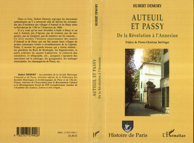 Auteuil Et Passy - De La Revolution A L'Annexion