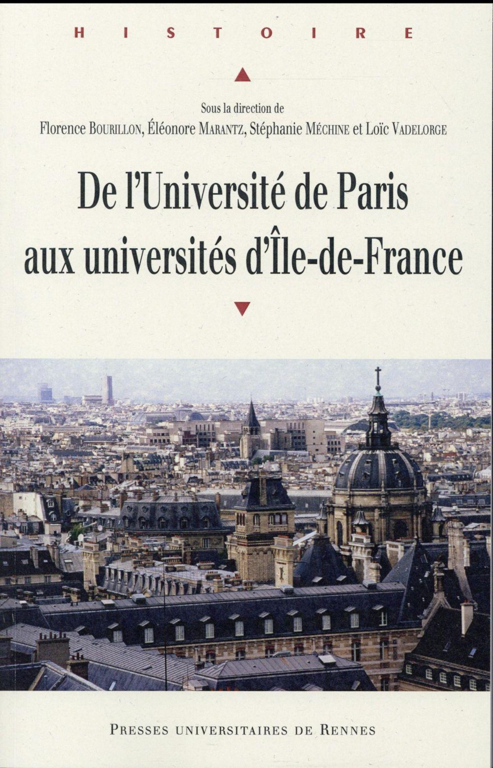 De L Universite De Paris Aux Universites D Ile De France