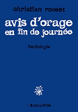 Avis D'Orage En Fin De Journee