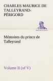 Memoires Du Prince De Talleyrand Volume Ii Of V